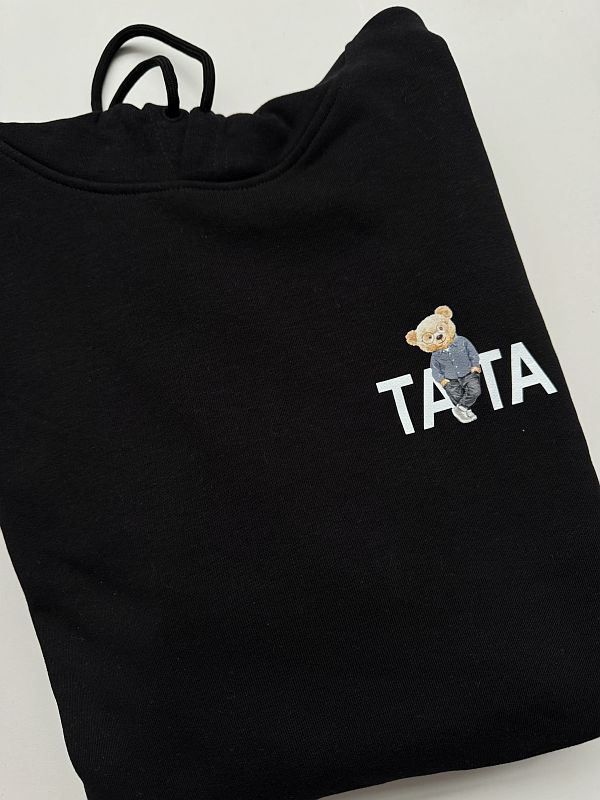 Bluza męska z kapturem czarna tata rozmiar XL