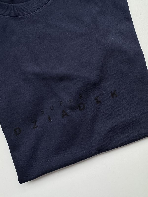 Koszulka męska granatowa super dziadek rozmiar M