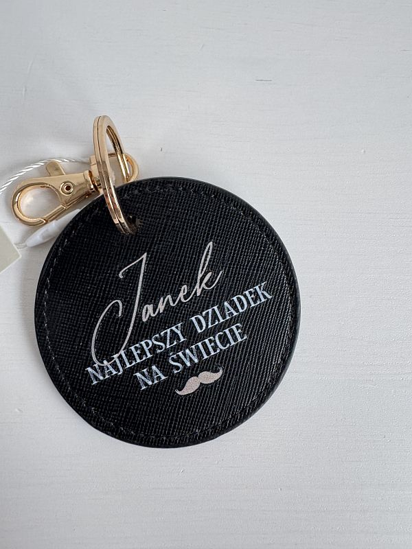 Breloczek do kluczy Janek najlepszy dziadek na świecie