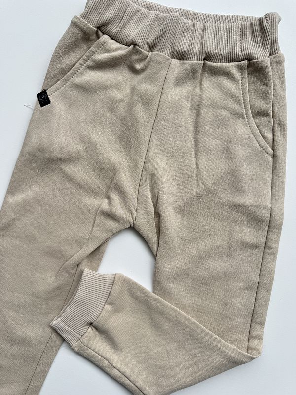 Spodnie dresowe beżowe rozmiar 98