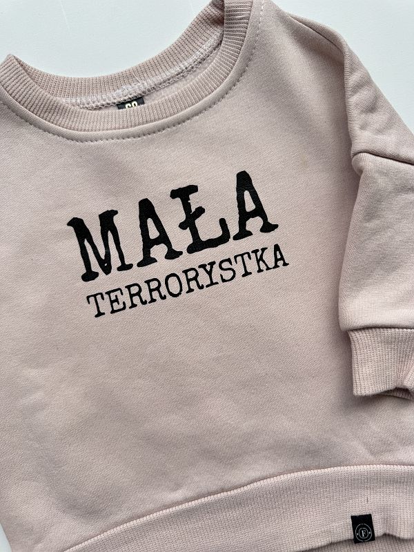 Bluza różowa mała terrorystka rozmiar 68
