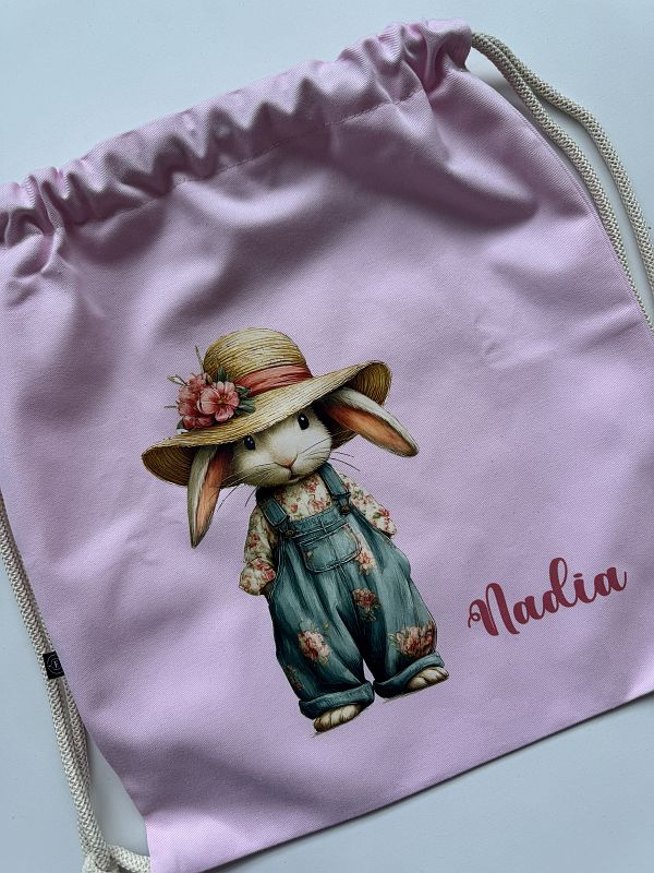 Worek różowy króliczek Nadia