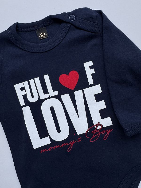 Body granatowe długi rękaw full of love rozmiar 62