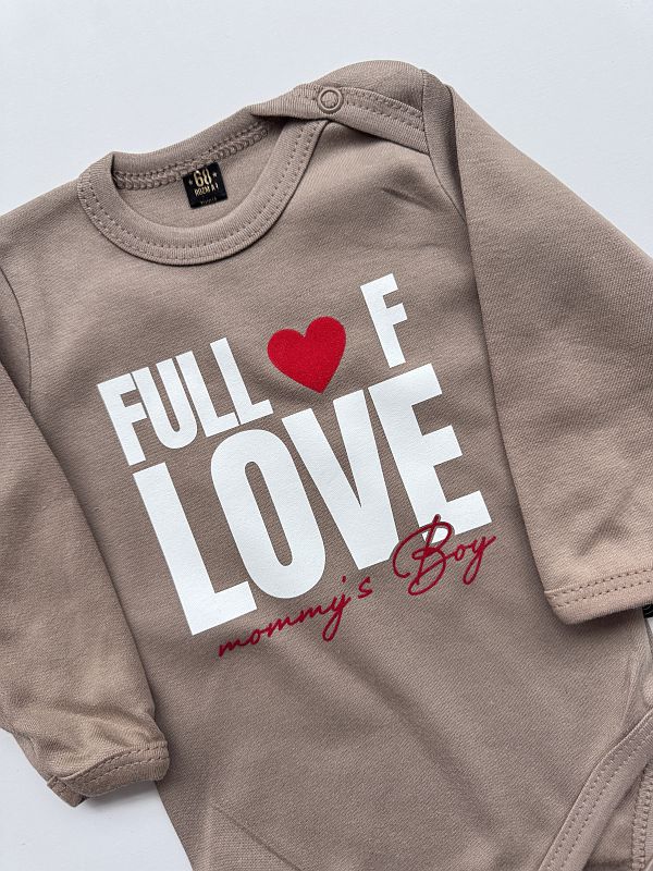 Body kawowe długi rękaw full of love rozmiar 68