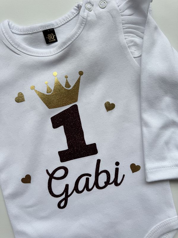 Body białe długi rękaw Gabi  rozmiar 80