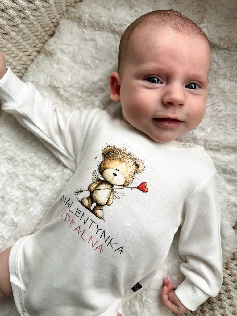 Body niemowlęce walentynka idealna