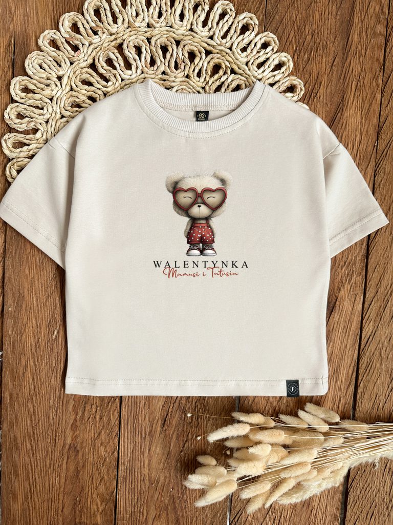 Koszulka dla dziecka miś walentynka mamusi i tatusia (Kopia)
