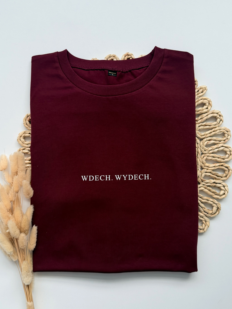 Koszulka damska z nadrukiem wdech. wydech.