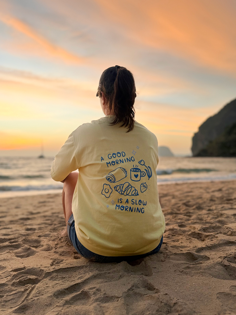 Koszulka damska a good morning is a slow morning