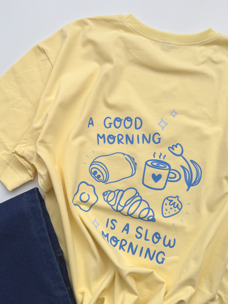 Koszulka damska a good morning is a slow morning