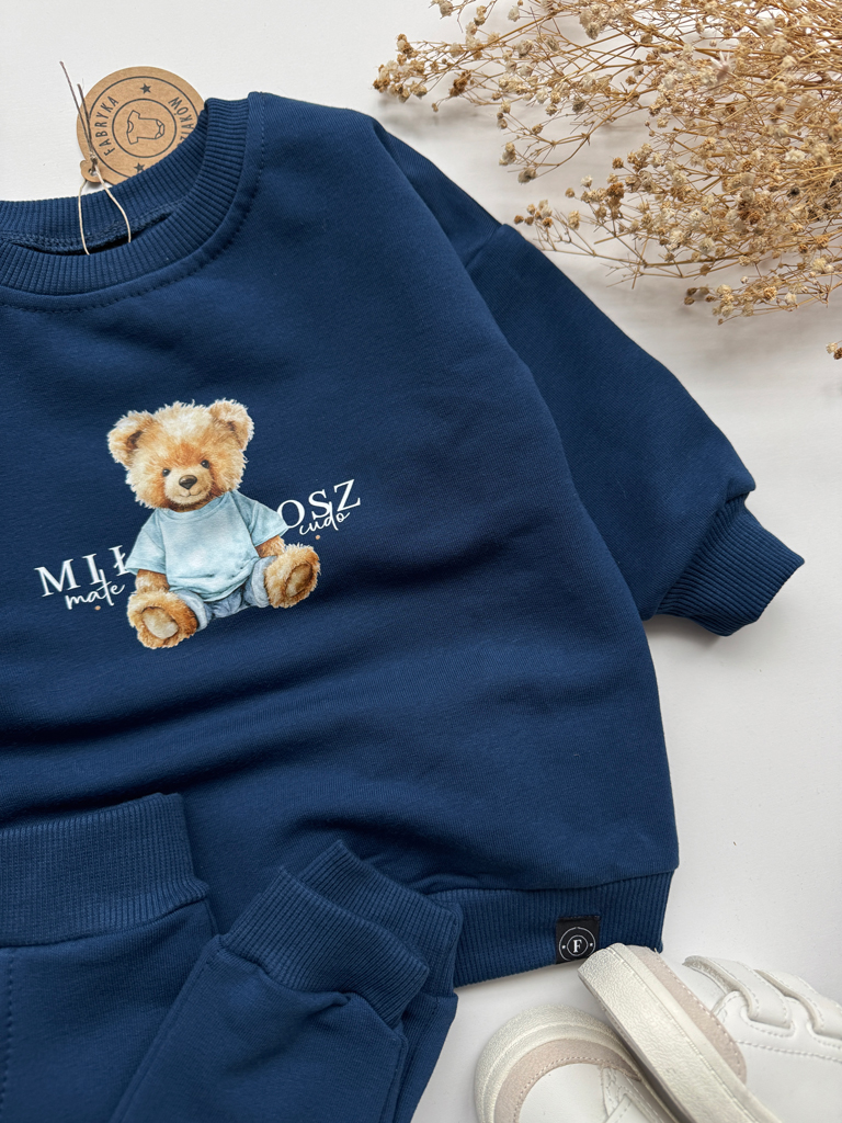 Komplet dla dziecka misiek małe cudo (bluza + spodnie)