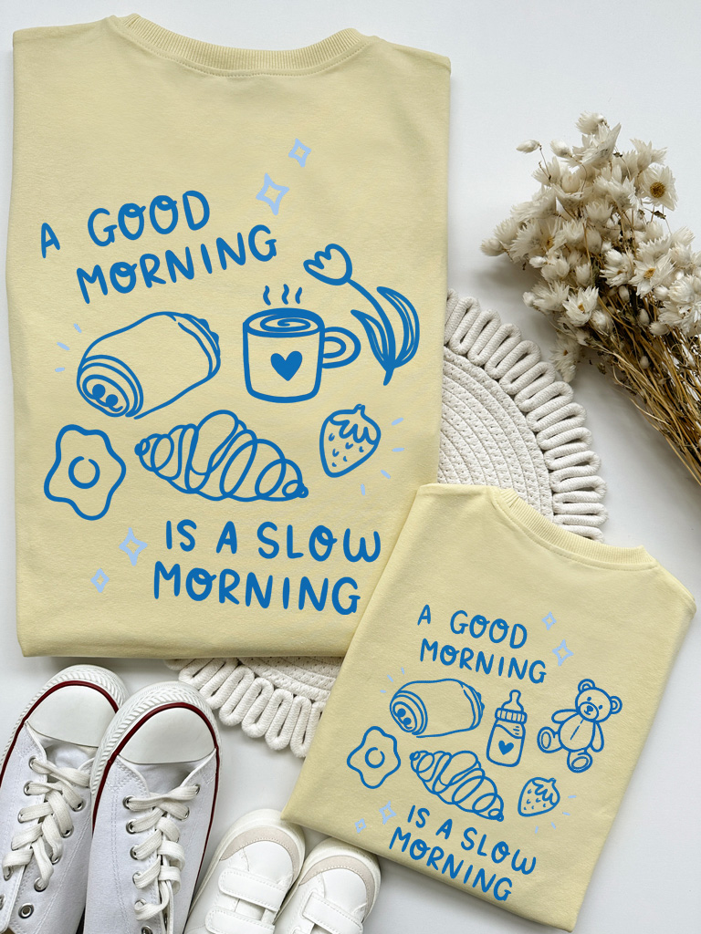 Komplet dla Mamy i Dziecka a good morning is a slow morning