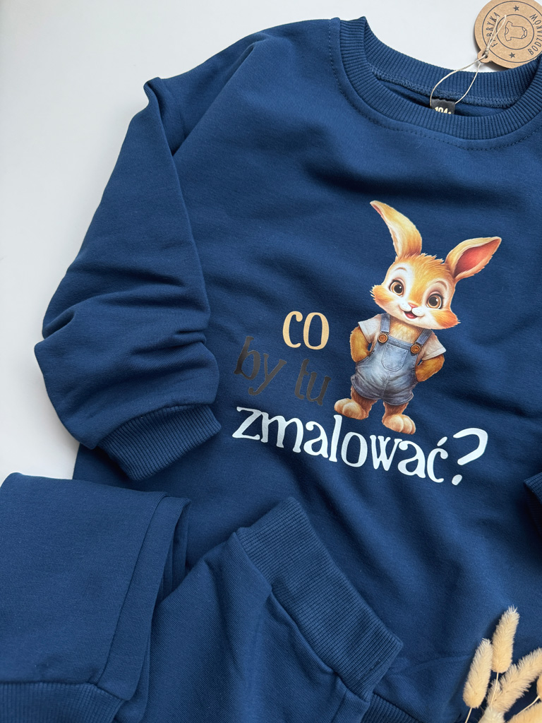 Komplet dla dziecka co by tu zmalować (bluza + spodnie)