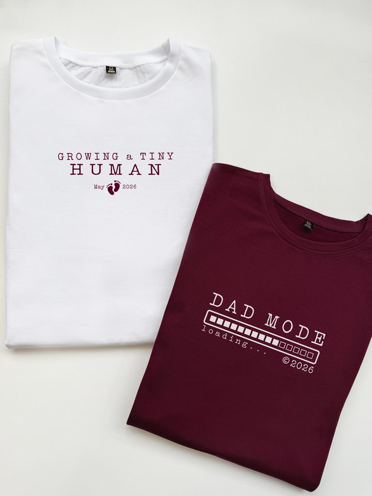 Komplet koszulek dla przyszłych rodziców