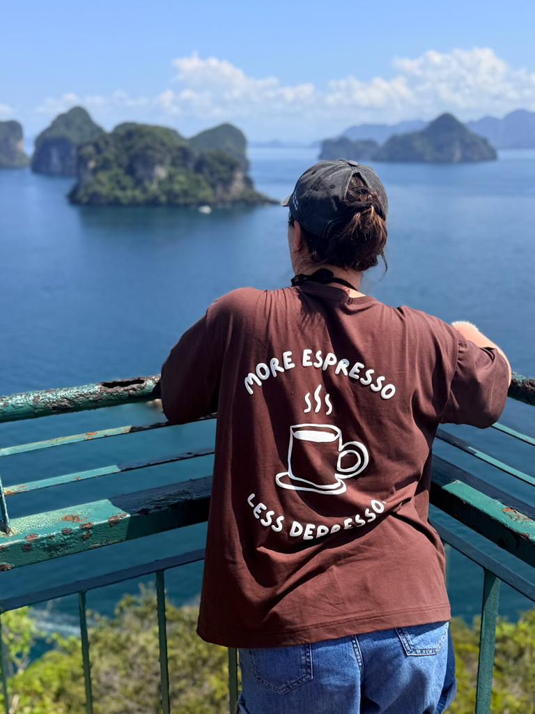 Koszulka damska more espresso less depresso