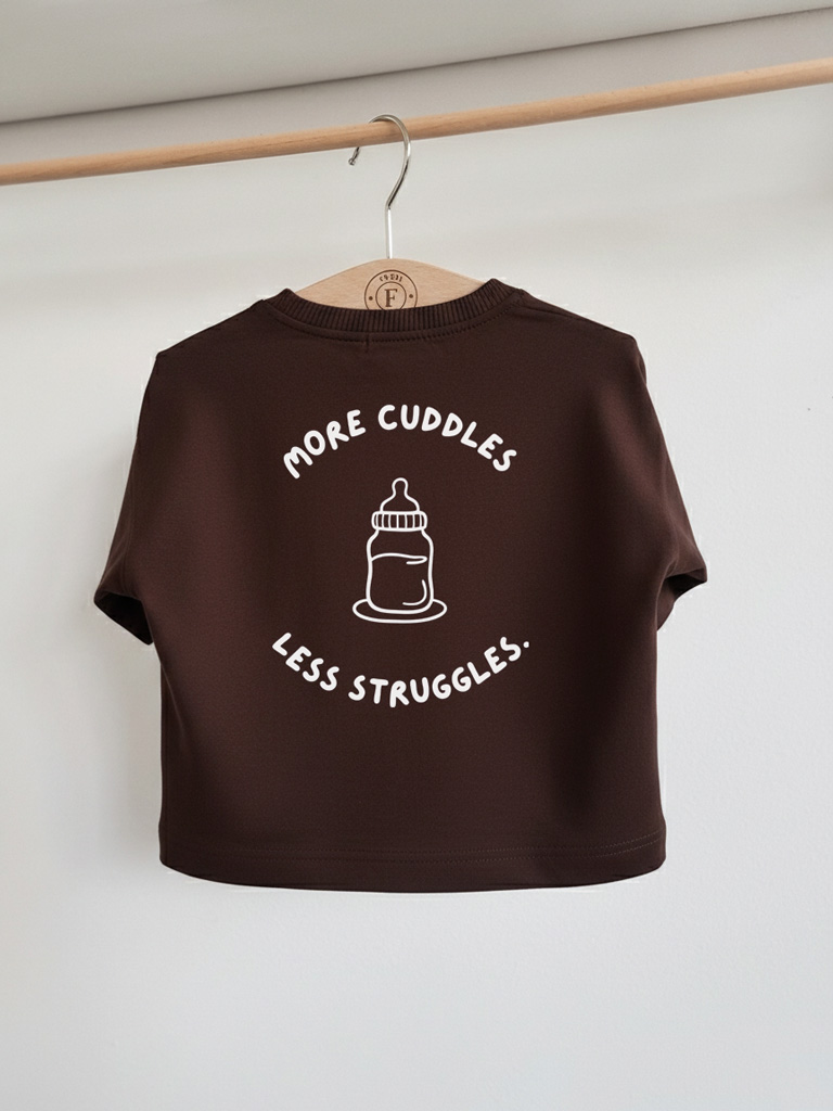 Koszulka dziecięca more cuddles less struggles