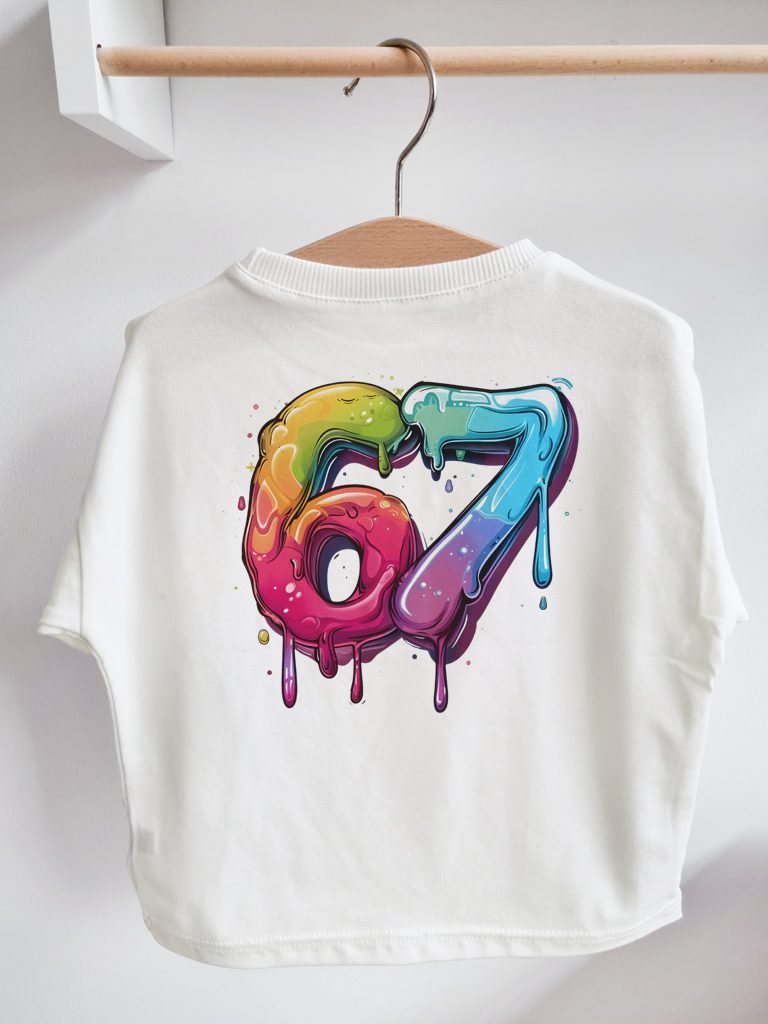 Koszulka dziecięca z kolorowym nadrukiem 67