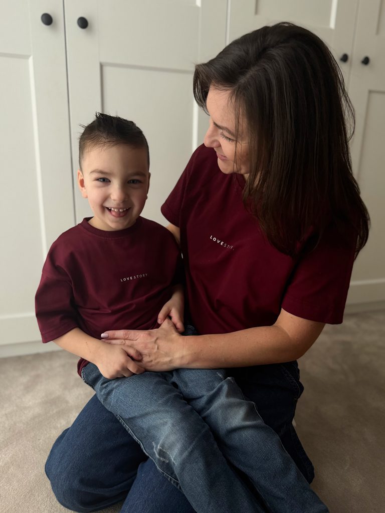 Komplet dla Rodziców i Dziecka love story.