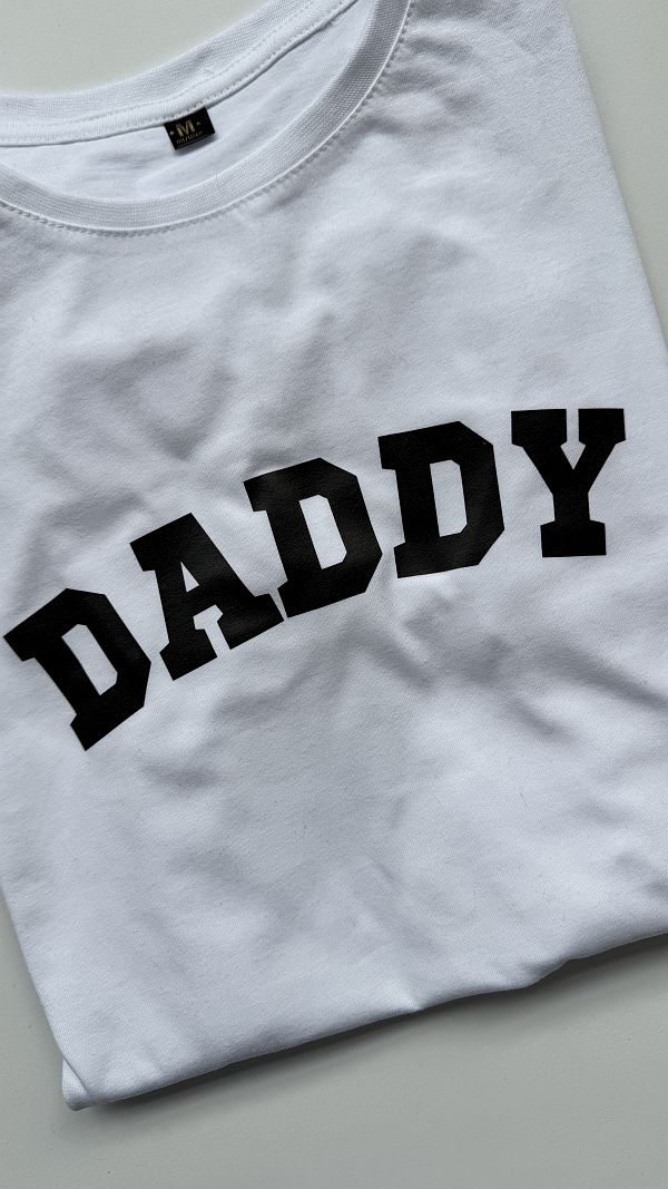 Koszulka męska biała daddy rozmiar M