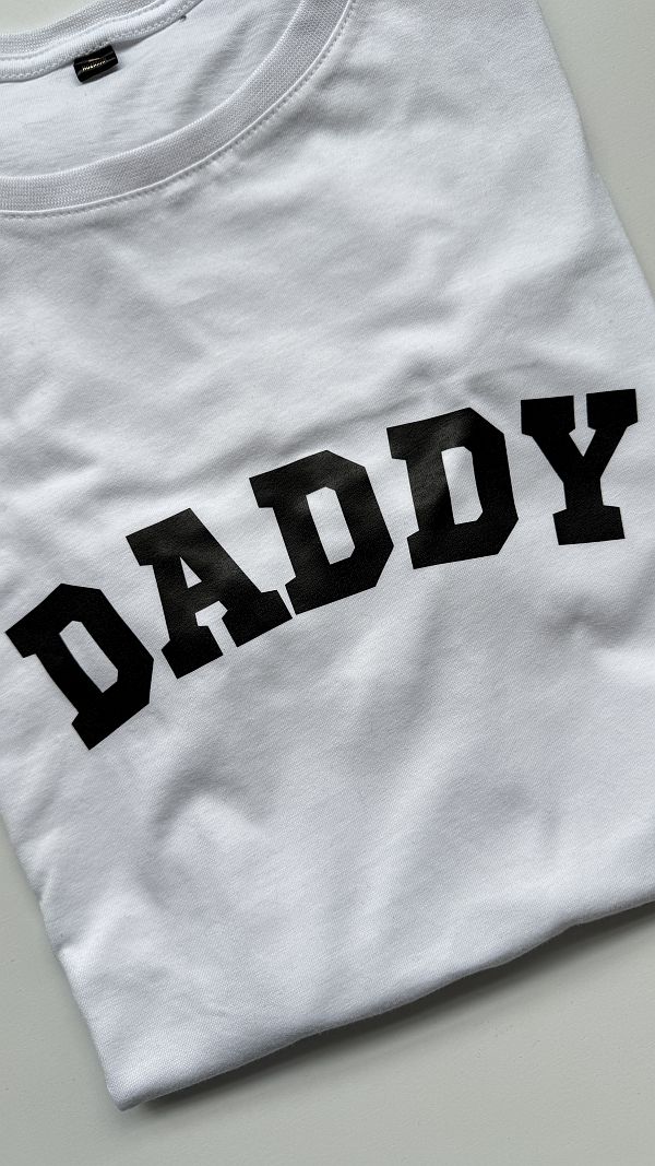 Koszulka męska biała daddy rozmiar L