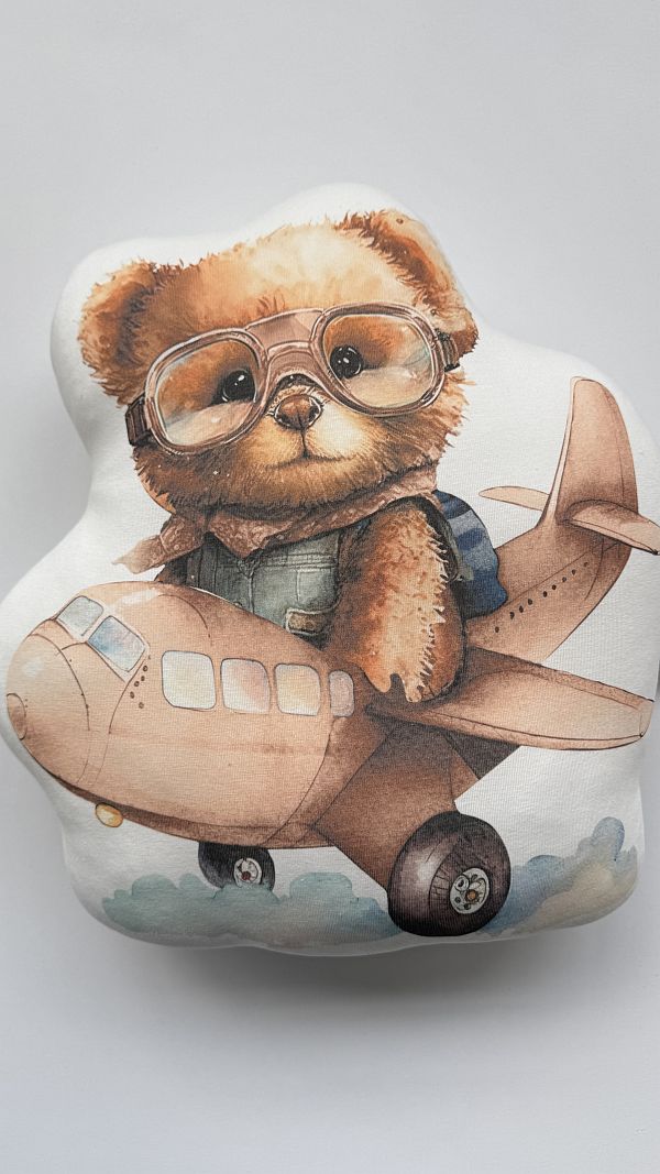 Poduszka miś w samolocie