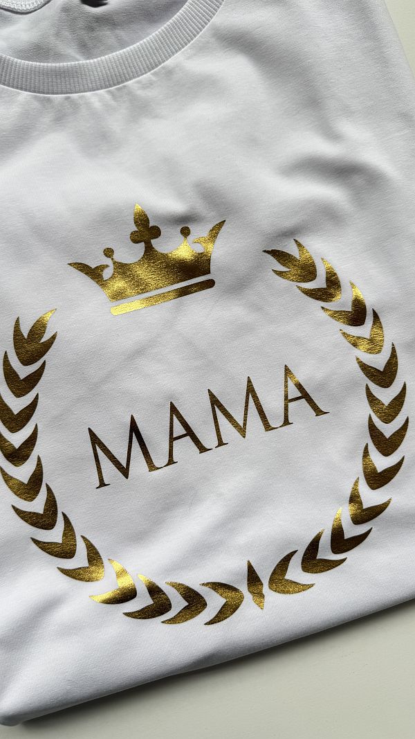 Koszulka damska mama w wieńcu rozmiar L