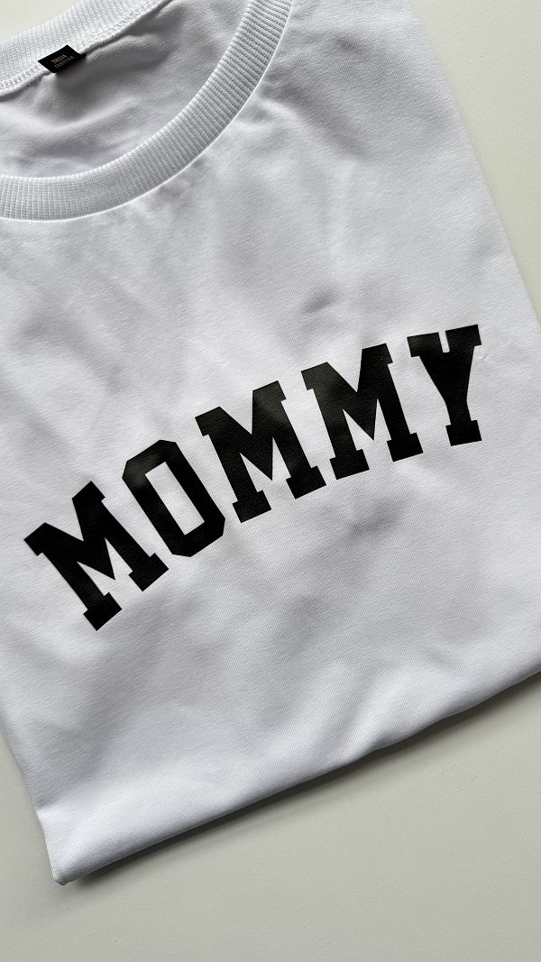 Koszulka damska biała mommy rozmiar L