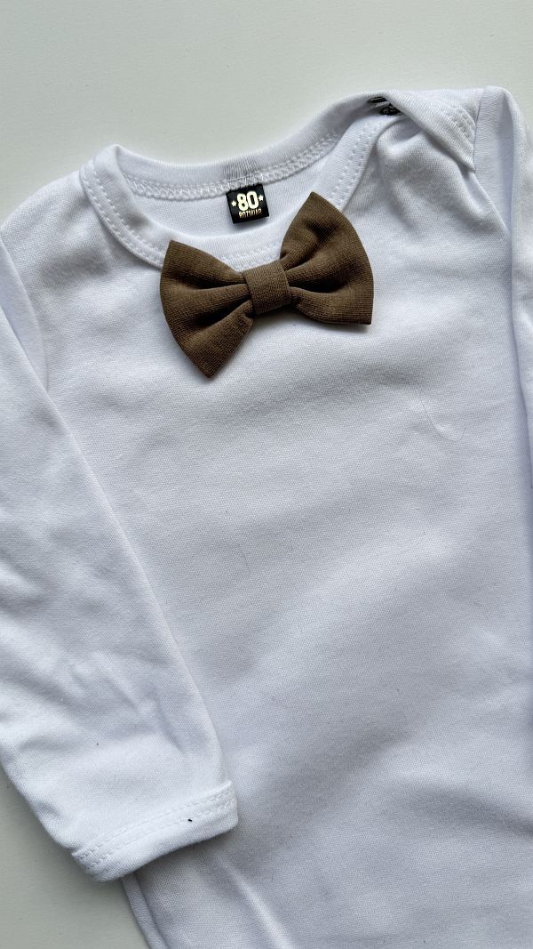 Body białe z muchą rozmiar 80