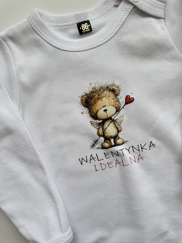 Body białe walentynka idealna rozmiar 86