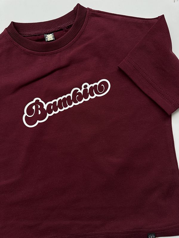 Koszulka bordowa oversize bambino rozmiar 86