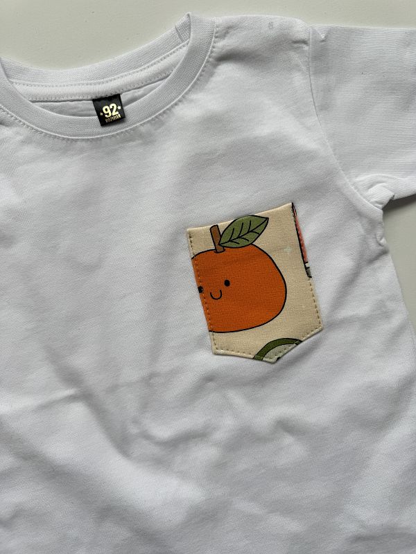 Koszulka z kieszonką owocową rozmiar 92