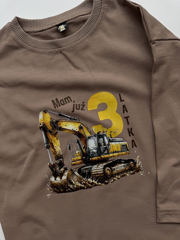 Koszulka kawowa mam już 3 latka rozmiar 98