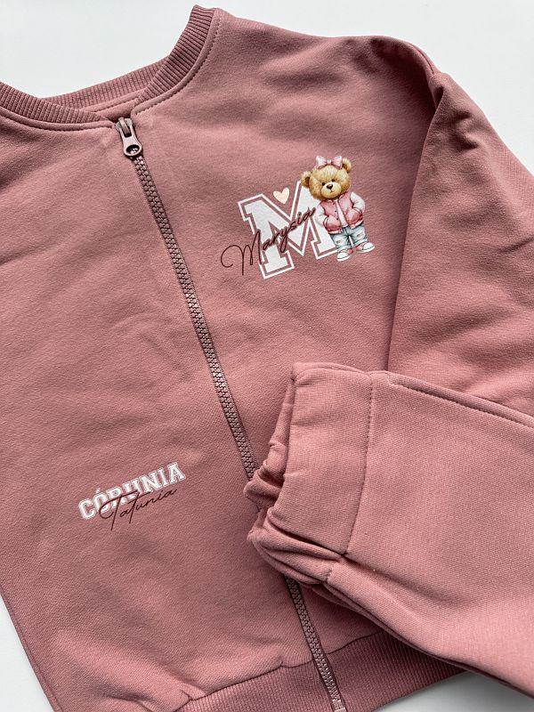 Bluza na suwak + spodnie Marysia córunia tatunia rozmiar 98