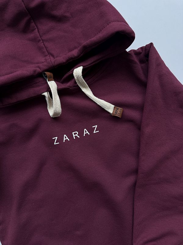 Bluza bordowa z kapturem zaraz rozmiar 110