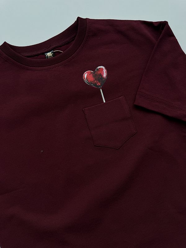 Koszulka z lizakiem w kieszonce rozmiar 116