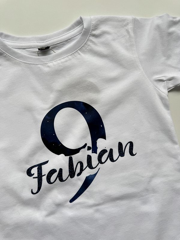 Koszulka na 9 urodziny z imieniem Fabian rozmiar 122