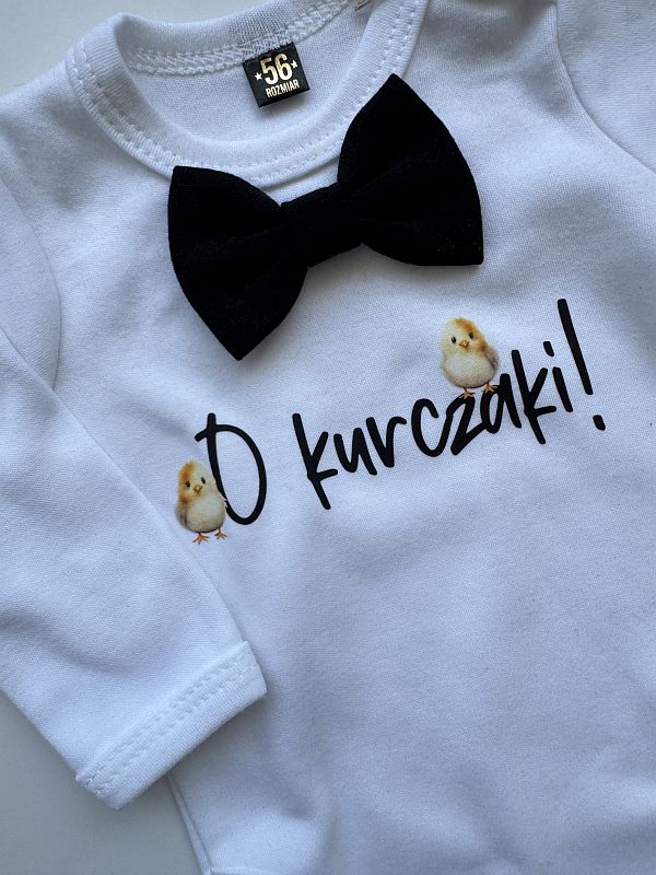 Body białe z muchą o kurczaki rozmiar 56