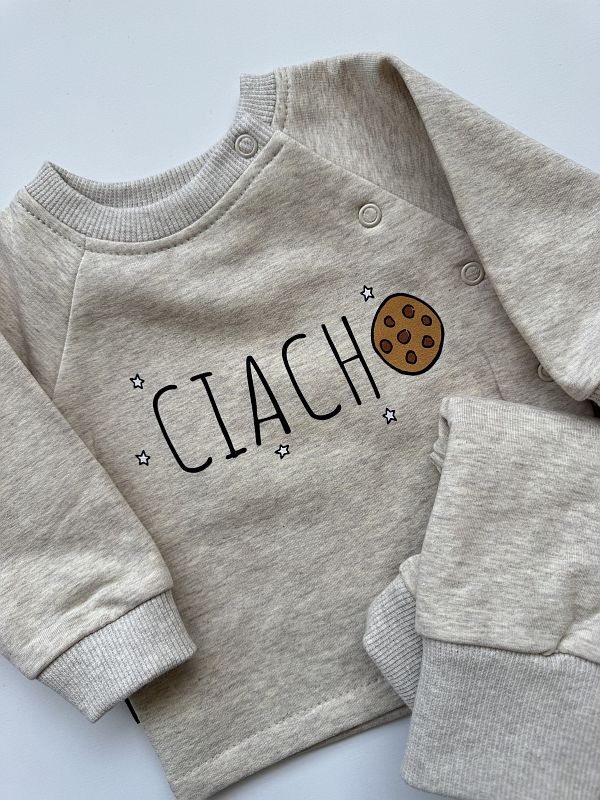 Komplet beż melanż ciacho rozmiar 62