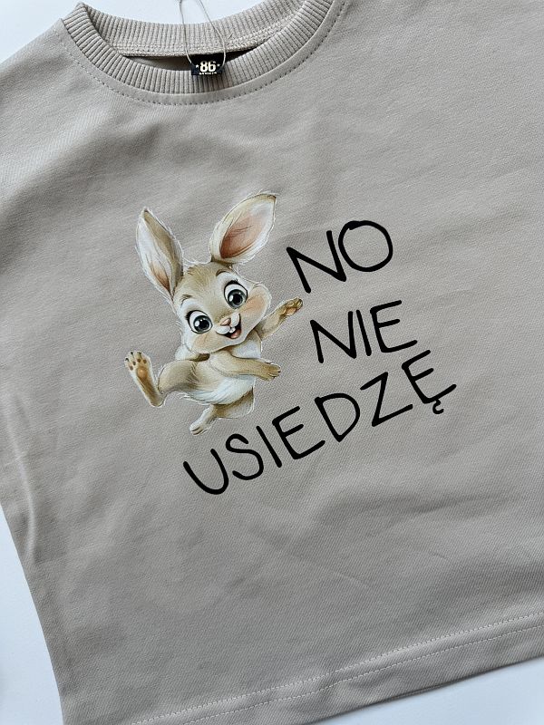 Koszulka oversize no nie usiedzę rozmiar 86