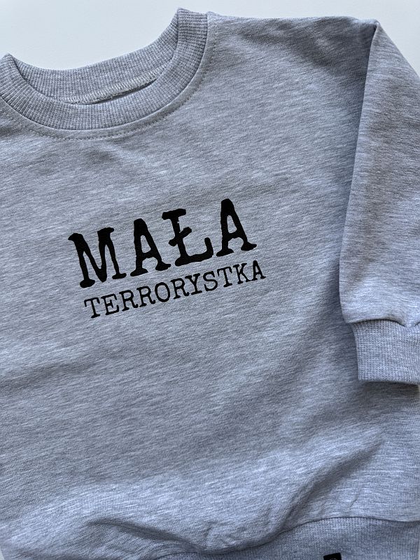 Bluza szara mała terrorystka rozmiar 86