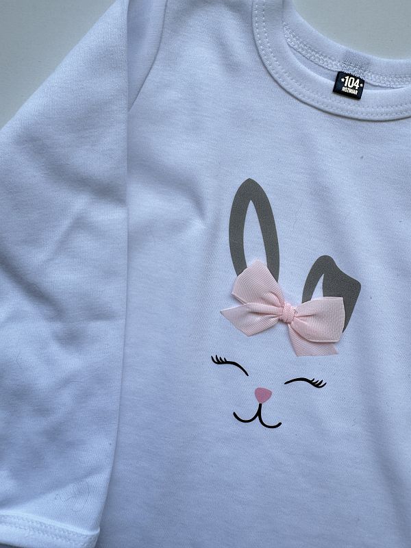 Body z zajączkiem i wstążką rozmiar 104