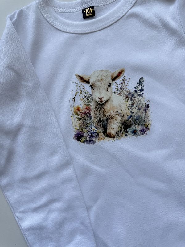 Body z owieczką z długim rękawem rozmiar 104