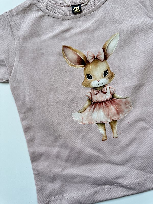 Koszulka brudny róż myszka baletnica rozmiar 92