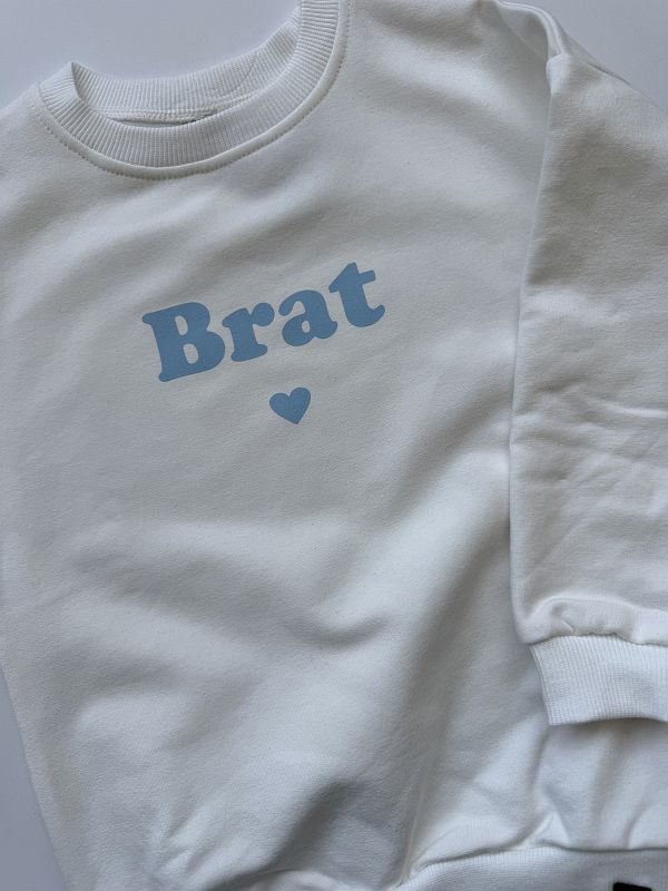 Bluza ecru z napisem brat rozmiar 110