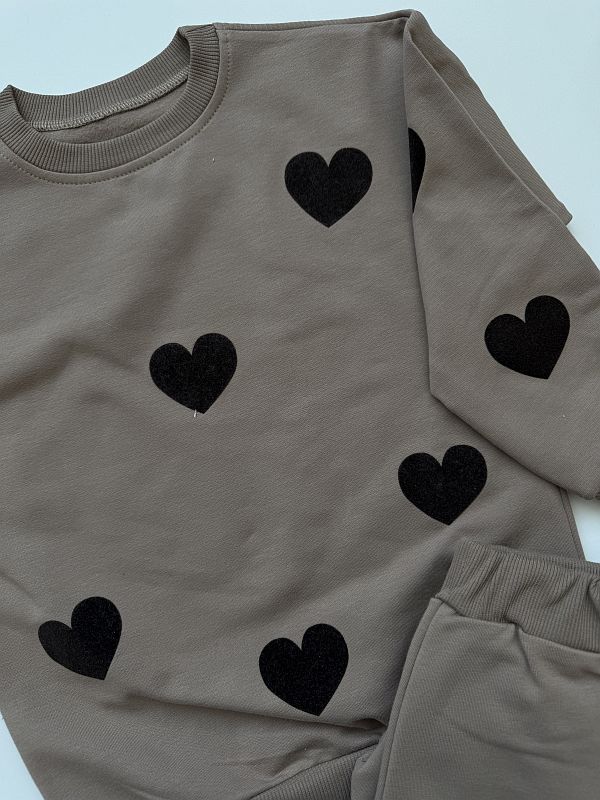 Komplet kawowy w serca rozmiar 116