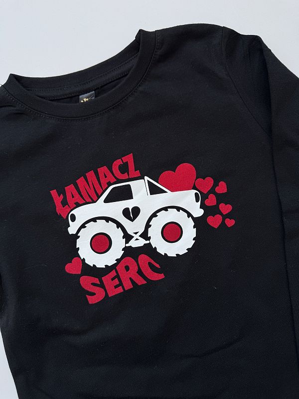 Koszulka czarna łamacz serc rozmiar 116
