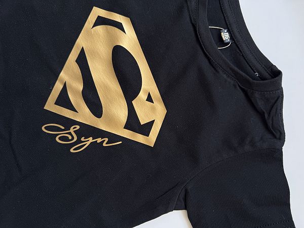 Koszulka czarna super syn rozmiar 116