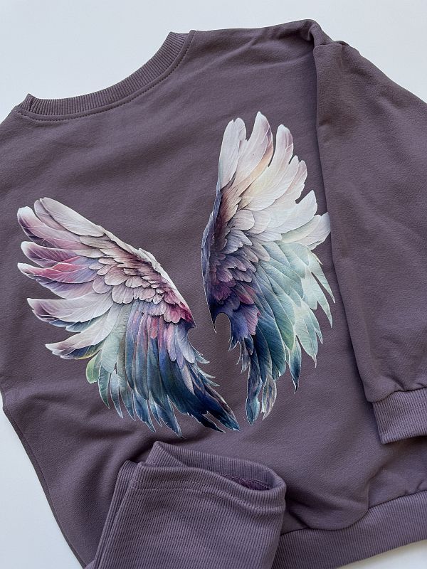 Komplet wrzosowy ze skrzydłami rozmiar 122