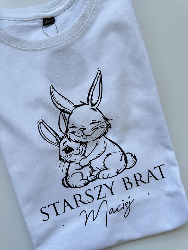 Koszulka biała starszy brat Maciej rozmiar 152