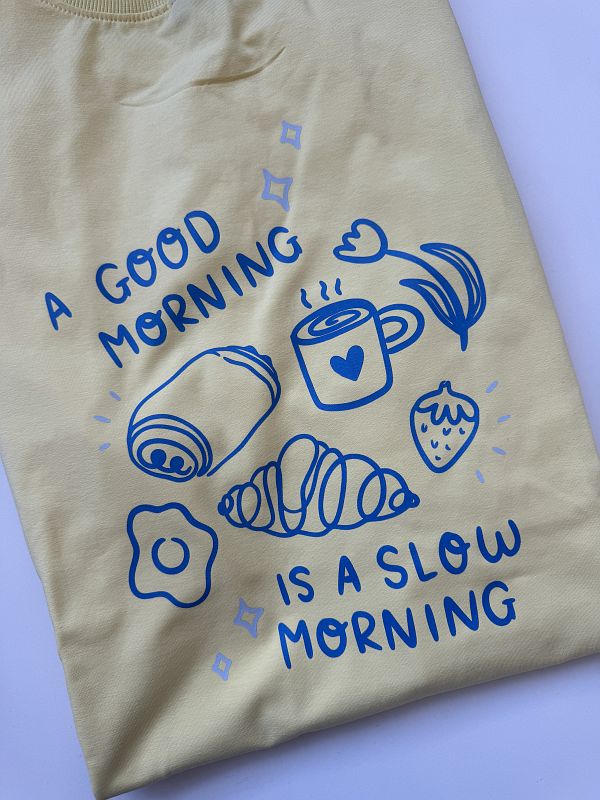 Kosuzlka damska masełkowa good morning rozmiar oversize